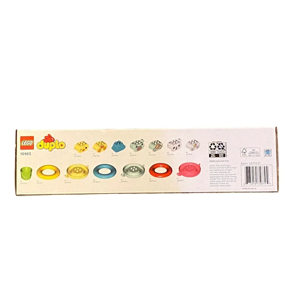 LEGO DUPLO Bath Time Fun‎ Floating Animal Train Toddler Building Toy 14pc NEW